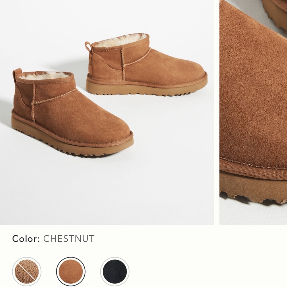 UGG ultra mini chestnust